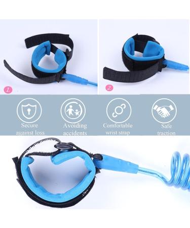 1.5M Toddler Leash | 360 Rotating Wrist Reins | Anti-Lost Wrist Link for Kids - Blue - Buy Online on GoSupps.com