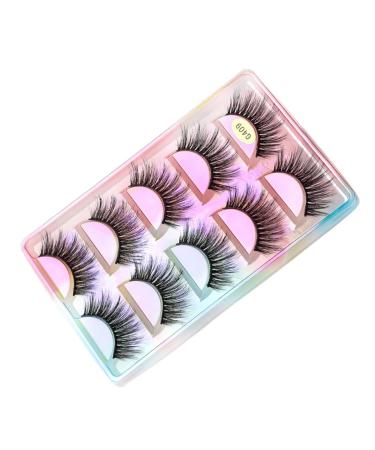 UAMOU 10 Styles 2/5/10/20/30/50/100 Boxes 3D Mink Lashes 5 Pairs Natural Individual Mink False Eye Lashes Make Up Kit Cilios Cheerfully (Color : G409 Size : 30 BOXES (150 pairs))