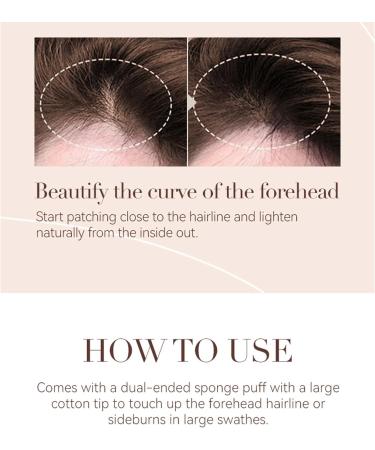 Root Touch Up Hair Powder - Hairline Powder Soft Sponge for Thicker Hairline - Safe Ingredients 0.14 Oz - Buy Online on GoSupps.com