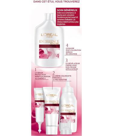 L Or al Paris L'Or al Paris - Excellence Cr me - Triple Care Permanent Coloring 100% Coverage White Hair - Shade 3 Dark Brown - Buy Online on GoSupps.com