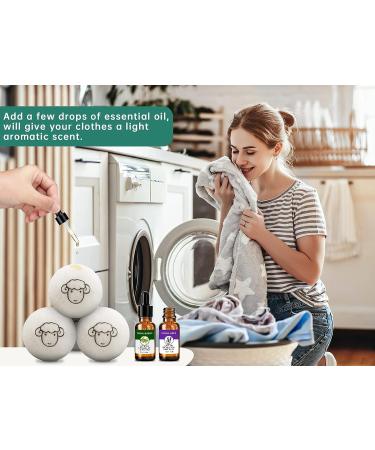 Drying Ball for Dryer Reusable Anti-Wrinkle Dryer Scented Balls Reduces Drying Time Natural Fresh Scent Laundry Stain Remo - Buy Online on GoSupps.com