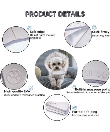 MEISIO Collar Soft Cotton Protective Cat Cone Dog Cone Adjustable Cat Cone Pet Recovery Collar Pet Cone Collar .After Surgery Recovery to Prevent from Biting Scratching (M) 66*33cm - Buy Online on GoSupps.com