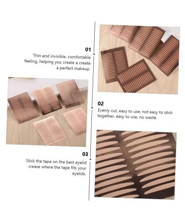Angoily Makeup Gadgets 25 Sheets Double Eyelid Sticker Stickers Makeup Invisible Double Eyelid Tape Woman Accessories Eyes - Buy Online on GoSupps.com
