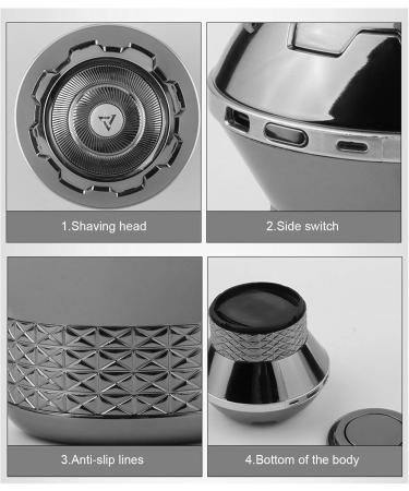 Buy Waterproof Electric Razor for Men - Rechargeable Bald Head & Beard Shaver | Efficient Grooming Tool - Buy Online on GoSupps.com