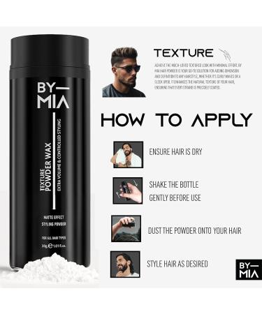 BY MIA Hair Powder Texturizing Styling Powder 30g (x1.5 BIGGER) | Luxury Styling Powder | Natural Matte | Adds Texture and Volume to Hair | Volumizing Texture - Buy Online on GoSupps.com