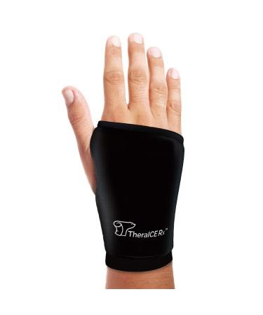 TheraICE Rx Wrist Ice Pack - Soft Gel Ice Pack Wrap for Either Wrist for Hot & Cold Hand Therapy Relief for Arthritis, Tendonitis, Carpal Tunnel Pain, Hand Injuries, Swelling & Bruises - S/M Small/Medium (Black - Pack of 1… - Buy Online on GoSupps.com
