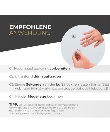 Ultra Bond for Gel Nails and Acrylic Nails as a Bonding Agent Against Lifts with Reinforced Adhesion by Creating the Sweat Layer 15 ml Lynis-Nailshop.de - Buy Online on GoSupps.com
