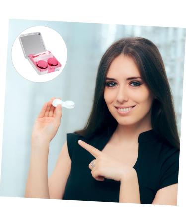 Solustrative 12-Piece Hard Contact Lens Case - Durable Mini Organizer with Mirror & Travel Storage | International Shipping - Buy Online on GoSupps.com