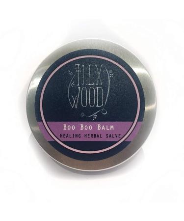 The Ilex Wood - Vegan Herbal Soothing Salve 'Boo Boo Balm' - For skin irritation scrapes bites and stings. Palm oil free cruelty free plastic free handcrafted in the UK - 100ml - Buy Online on GoSupps.com