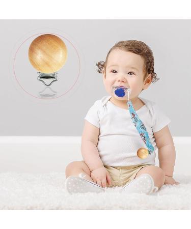 16 Piece Natural Beech Wood Pacifier Clips - DIY Teething Toy Holder & Charm Accessories - Buy Online on GoSupps.com