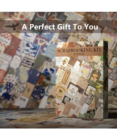 JOYCHOIC Vintage Scrapbooking Kit for Bullet Journaling and Arts Crafts - Large Collection of Aesthetic Supplies for Beginners, Teens, and Girls - Buy Online on GoSupps.com