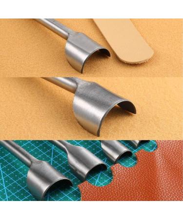 9PCS Half-Round Leather Craft Cutter Punch Set - DIY Wallet, Belt, Strap Ends - 5-45 mm - Buy Online on GoSupps.com