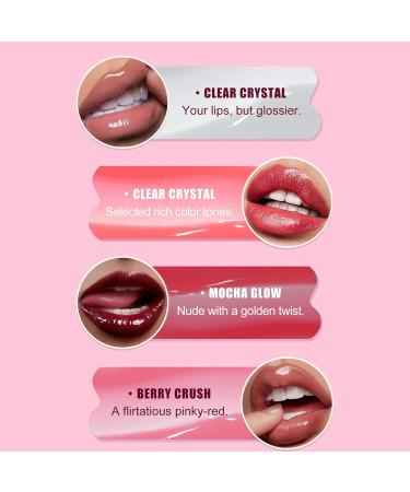  laxreheye Lip Gloss Non-sticky full-effect colored volume gel lip gloss | For women and girls travel everyday wear parties office birthdays holidays and weddings - Buy Online on GoSupps.com