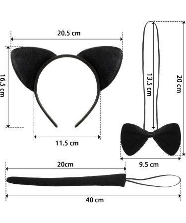 WILLBOND 3-Piece Cat Ears Headband Set for Kids | Animal Costume Accessories for Carnival Parties - Buy Online on GoSupps.com