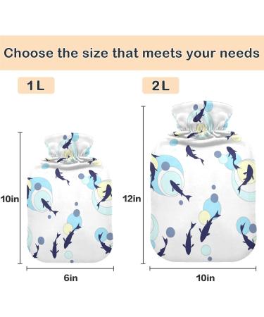 NAANLE Cartoon Warm Bottle - 1L Heat Therapy for Bed Hand & Foot Pain Relief | Transparent Warm Flap - Buy Online on GoSupps.com