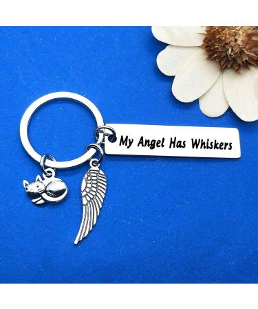 In Memory of Cat Keychain - Sympathy Gift for Pet Loss - Cat Lover Remembrance Jewelry - Buy Online on GoSupps.com