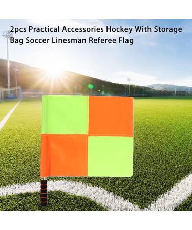 2Pcs Water Proof Linesman Referee Flags for Soccer Football Match with Storage Bag - 13.78'' x 13.78 - Buy Online on GoSupps.com