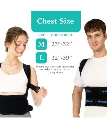 Adjustable Posture Corrector & Back Brace - Relief for Back Pain Muscle Memory Support Medium Size - Buy Online on GoSupps.com