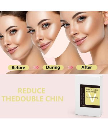 Snail Mucin Face Masks V-shape Facial Moisturizing Firming Mask Double Chin Reducer Collagen Mask Skincare Chin Mask for Skin Firming & Tightening Moisturizing Face Slimmer - Buy Online on GoSupps.com