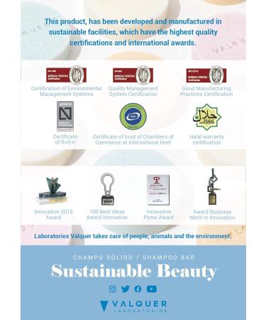 Valquer Shampoo Bar for Dry Hair | 100% Vegan & Cruelty-Free | Sulfate & Soap Free | Eco-Friendly & Zero Waste | International Shipping - Buy Online on GoSupps.com