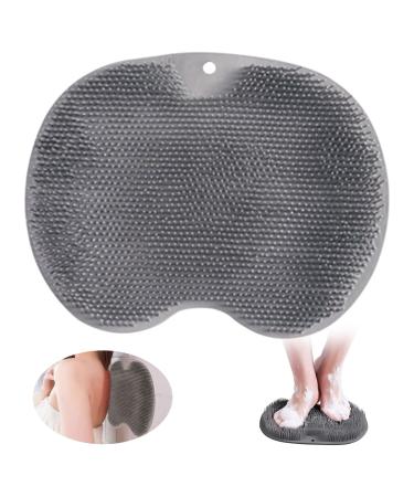 Giugio slip -resistant silicone massage pad back scrubber laundry massage device shower with non -slip suction cup cleans peeling foot circuit relieves tired feet without bending down)