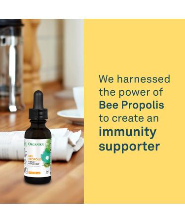 Organika Bee Propolis Liquid 30ml - Natural Immune Support & Sore Throat Relief | Antioxidant Supplement, Gluten-Free, Alcohol-Free - 1 Fl Oz - Buy Online on GoSupps.com