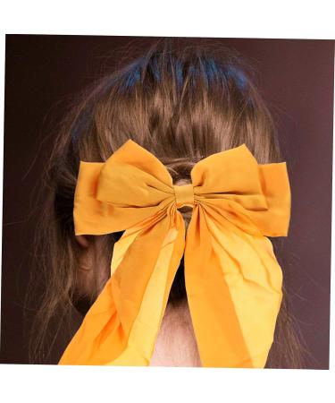 Beaupretty Hair Clips Barrettes bow hairpin ponytail clip bow clips spring clips bow clips bows for women large bows barrettes for thick ponytail clip satin Ribbon Hair Clip - Buy Online on GoSupps.com