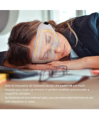 Heated Sleep Eye Mask 3D Ergonomic Design Quickly Heated Magnet Suction Wire Long-Lasting Heat Breathable and Soft Suitable for Nap Travel Decompression Relief Migraine Dry Eyes Blue(wired) - Buy Online on GoSupps.com