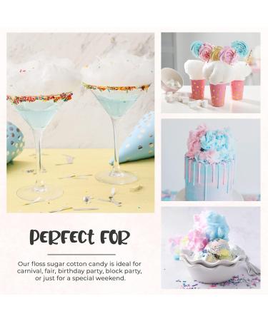 Baking Beauty and Beyond Premium Floss Sugar for Cotton Candy - 400g Plain White Floss Sugar with Natural Ingredients for All Occasions - Buy Online on GoSupps.com