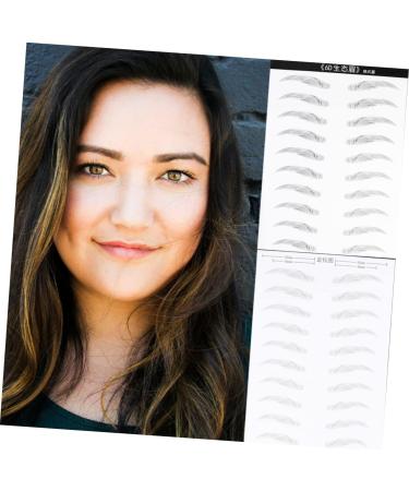 FOMIYES 2 Pairs Makeup Decals Eyebrow Artificial Eyebrow Patch Eyebrow Stickers 6d Disposable Makeup Tools - Buy Online on GoSupps.com