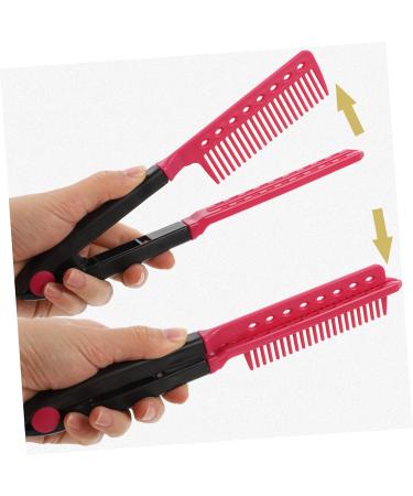 HAPINARY Hair Styling Comb Clipon Vshaped Design Hair Straightener And Rosy - Buy Online on GoSupps.com