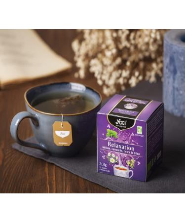 Yogi Yogi Organic Relaxation Infusion 100% Organic Melissa Chamomile and Linden Flowers 12 Heat Sealed Sachets without Staples 21.5 g 310811 - Buy Online on GoSupps.com