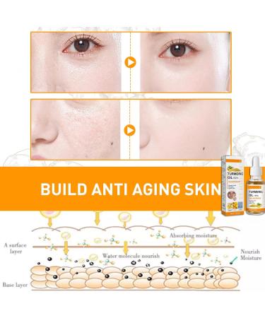 Turmeric Oil Facial Serum Turmeric Spot Correcting Serum & Illuminating Serum improves dullness diminishes spots improves skin tone moisturises and illuminates suitable for all skin type (10ML) - Buy Online on GoSupps.com