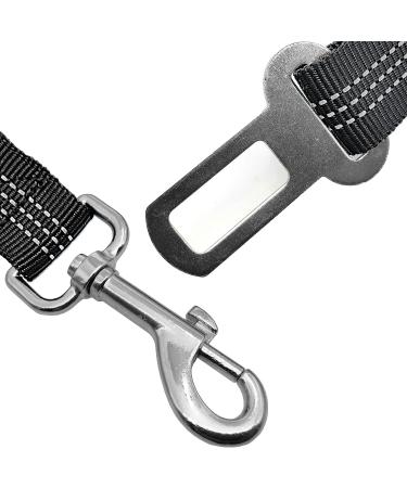 Xundefeng 2x Black Dog Seat Belts for Cars UK Dog Car Harness Seat Belt Dogs Seatbelt Clip Lead Black 2 Pieces - Buy Online on GoSupps.com