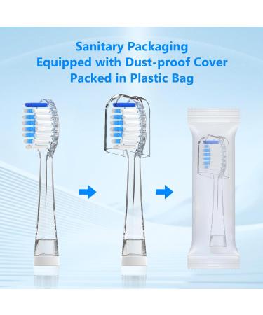 Buy Seago SG513/SG977/SGEK6/DT-K6 Electric Toothbrush Replacement Brush Heads - 10 Pack for Kids (Blue Medium) - International Shipping Available - Buy Online on GoSupps.com