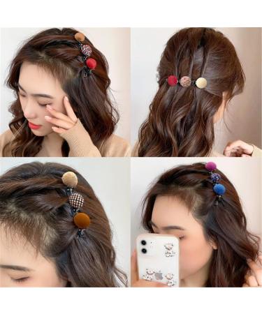 Shop Nalakey Double Retro Hair Clips - 6pcs Twist Braid Hairpins for Women & Girls | Perfect Double Pony Hairstyles - Buy Online on GoSupps.com