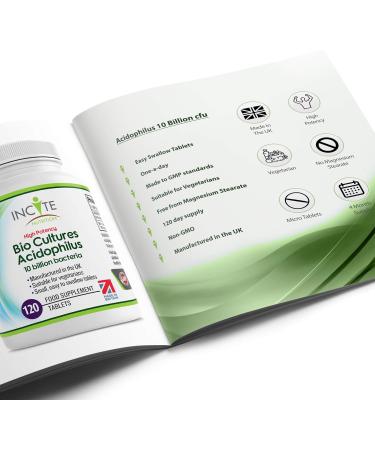 Acidophilus Bio Cultures 10 Billion CFU - 120 Easy Swallow Tablets - Buy Online on GoSupps.com