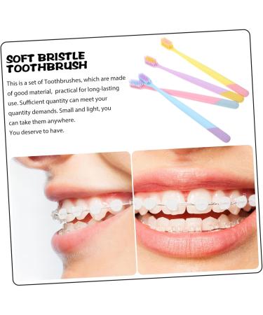 Cool Hoya Soft Children's Manual Toothbrush - Ergonomic Travel Toothbrushes with Dental Floss - 10 Pack - Buy Online on GoSupps.com