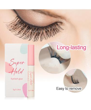 Eyelash Extension Glue - 5ml All Day Wear Eyelash Glue for Cluster Lashes Strong Hold Gentle Cluster Glue Waterproof Lash Glue for Sensitive Eyes Lash Clusters Personal Makeup - Buy Online on GoSupps.com