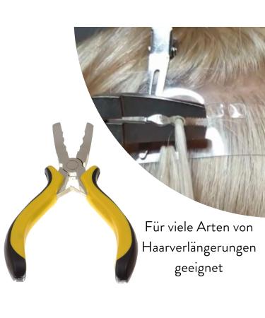 Hair2Heart Microring Extensions Pliers - Yellow Hair Extensions Attachment & Removal Tool - Buy Online on GoSupps.com