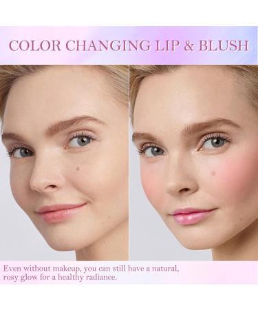 Erinde 2PCS Color Changing Magic Blush for Cheeks & Lips | Waterproof Gel Blush Makeup Duo | Moisturizing Cream Blusher | Glossy Shiny Finish | 1.06 Ounce (Pack of 2) - Buy Online on GoSupps.com