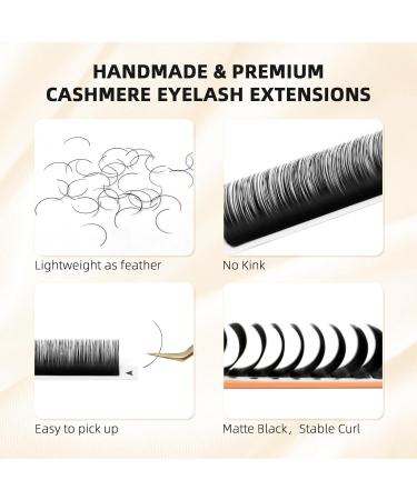 Classic Lash Extensions | Premium 0.05 D Curl Individual Lashes | 8-15mm Mix Lash Tray for Professional Use | Semi-Permanent Eyelashes - Buy Online on GoSupps.com