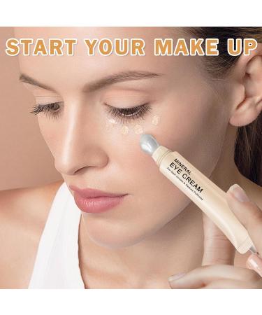 CAHIUYOA Mineral Sun Screen Eye Cream for Dark Circles & Fine Lines | Travel Size Under Eye Cream - 01 Light - Buy Online on GoSupps.com