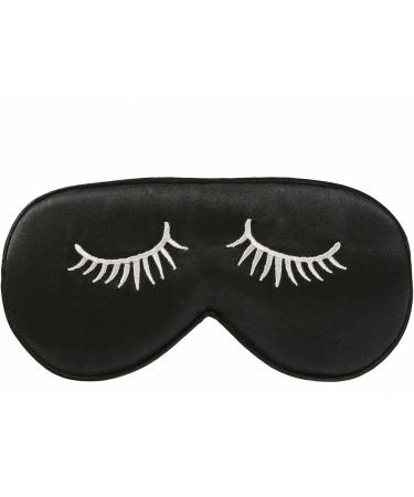Townssilk 100% Silk Sleep Mask | Adjustable Strap | Super Soft Blindfold | Ultimate Sleeping Aid - Black Pattern - Buy Online on GoSupps.com