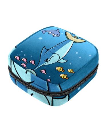 Fish Makeup Bag Zipper Pouch Travel Cosmetic Organizer for Women and Girls Multicoloured 16
