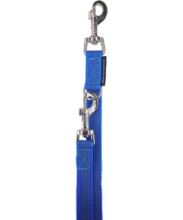 Light Blue Dog Linen Adjustable Leash for Medium & Large Dogs - 2.40m Length - Durable & Stylish - Buy Online on GoSupps.com