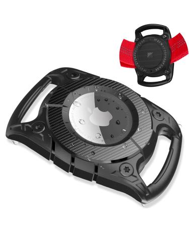 Airtag dog collar holder IP68 waterproof-air day case dog hard TPU complete protection airtical shell for cat collar dog bag luggage compatible with Apple Airtag black inside hole width 2.5cm - Buy Online on GoSupps.com