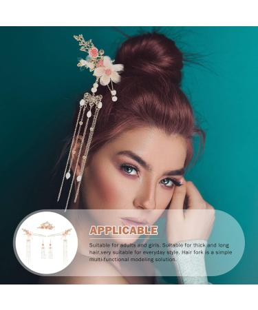 SHERCHPRY 1 Set ancient style hanfu headdress chinese hair sticks for women hanfu hair pins for women chinese Headband Chinese Hanfu Hairpins vintage hair sticks Pearl alloy Hook decorate - Buy Online on GoSupps.com