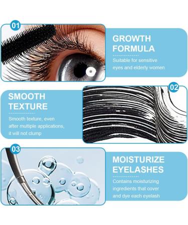 YOFDAL Mascara waterproof black hypoallergenic volumizing for thinning eyelashes and sensitive eyes mascara for older women - Buy Online on GoSupps.com