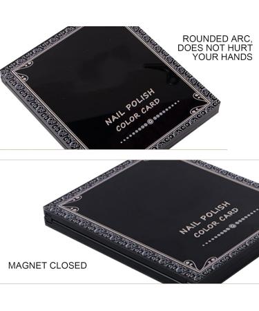 Nail Tip Display Book 25.8x21.8x2.4cm Lightweight Portable Book Shaped Nail Color Card Book for Nail Salon Supplies for Nail Art Works Display - Buy Online on GoSupps.com